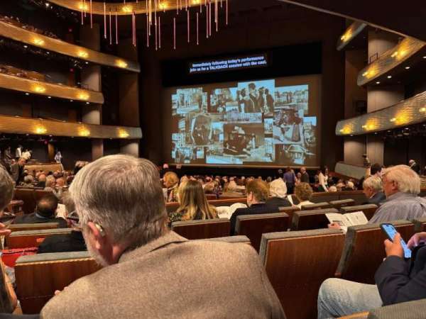 Winspear Opera House, section: Orchestra Terrace R, row: X, seat: 4