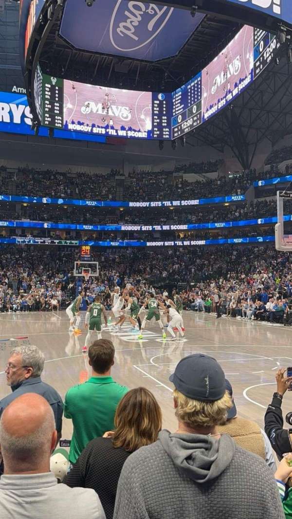 American Airlines Center, section: 114, row: AA, seat: 3