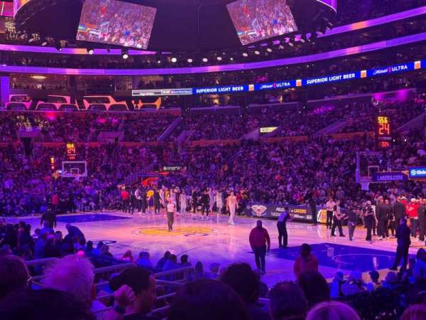 Crypto.com Arena, section: 108, row: 9, seat: 18