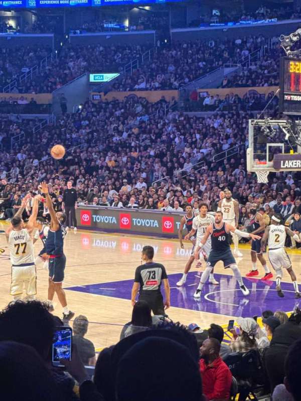 Crypto.com Arena, section: 108, row: 9, seat: 18