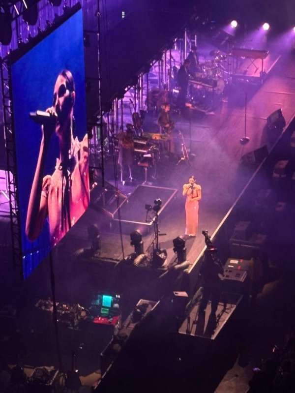 The O2, London, section: 402, row: A, seat: 487