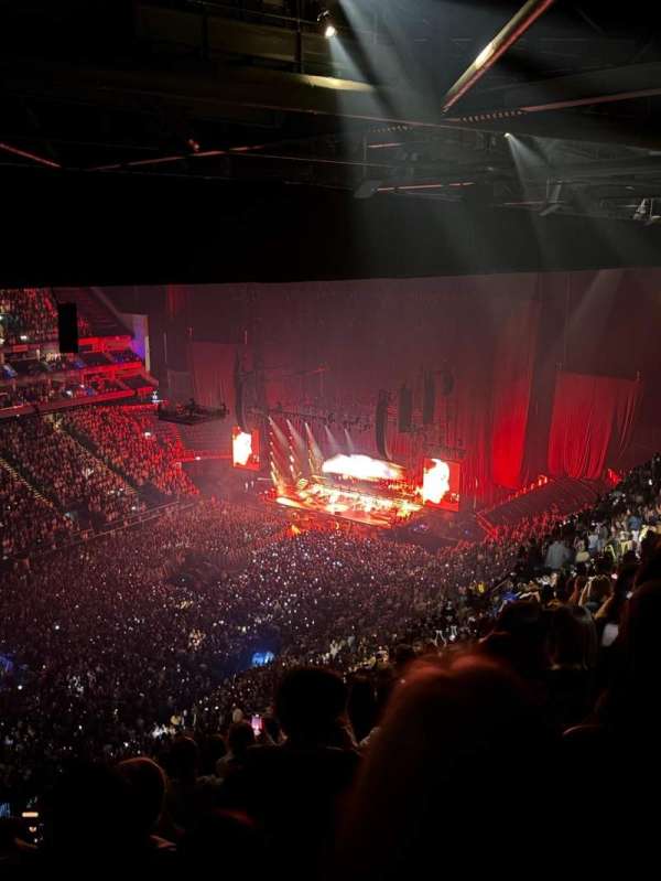 The O2, London, section: 417, row: M, seat: 841
