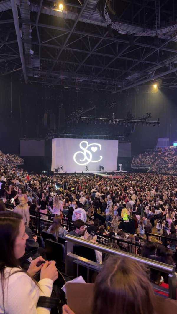 The O2, London, section: 104, row: P, seat: 141