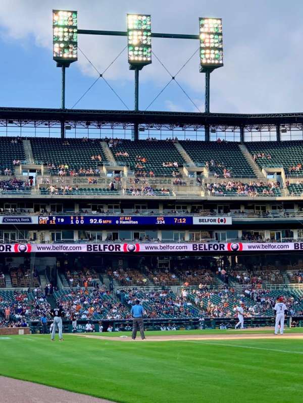 comerica park, section: 114, row: 1, seat: 2