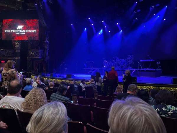 The Venetian Theatre, section: 1, row: H, seat: 7