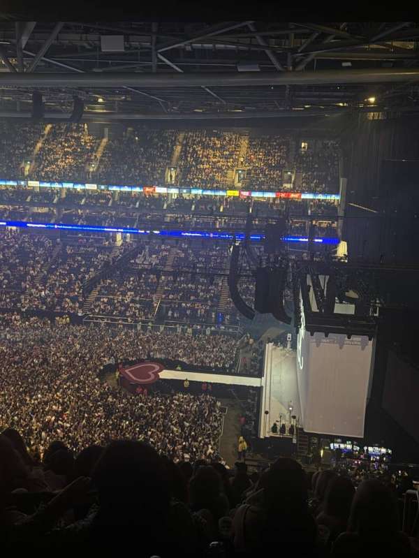 The O2, London, section: 422, row: P, seat: 970