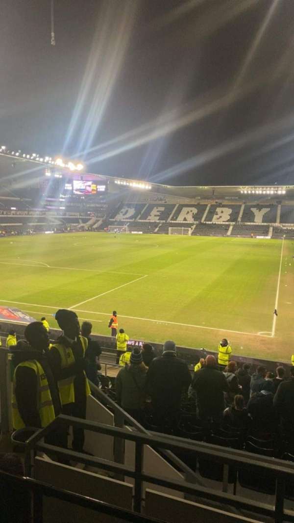 Pride Park, section: SU-C, row: D, seat: 617