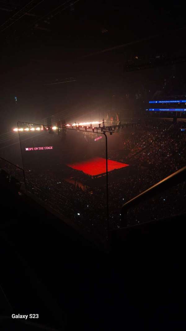 Barclays Center, section: 221, row: 2, seat: 1