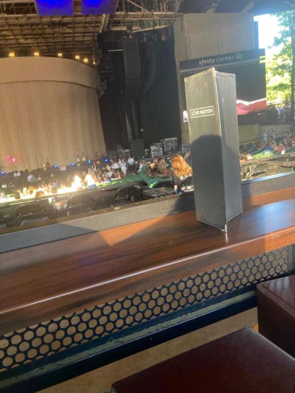 Xfinity Center, Massachusetts, section: Box 6, row: 1, seat: Corner Left