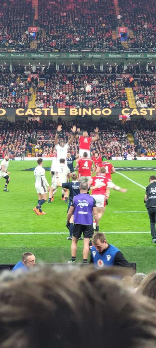Principality Stadium, section: L9, row: 13, seat: 4