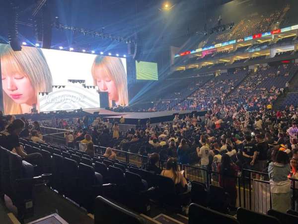 The O2, London, section: 103, row: G, seat: 143
