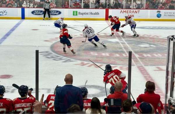 Amerant Bank Arena, section: 101, row: 11, seat: 1