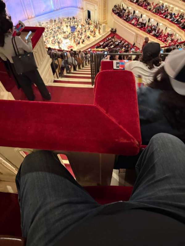 Carnegie Hall, section: Upper Balcony L, row: N, seat: 51