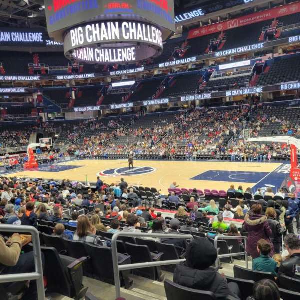 Capital One Arena, section: 102, row: O, seat: 3