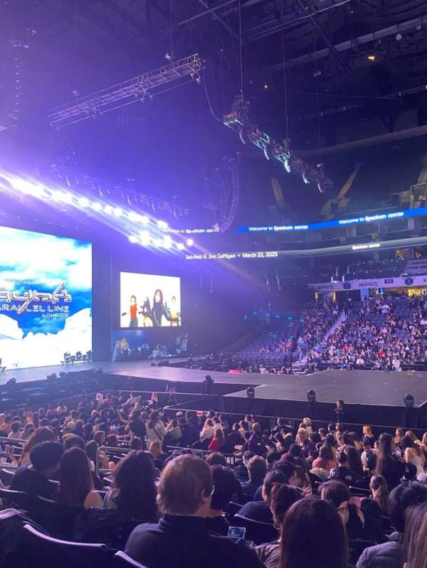 Spectrum Center, section: 105, row: L, seat: 14