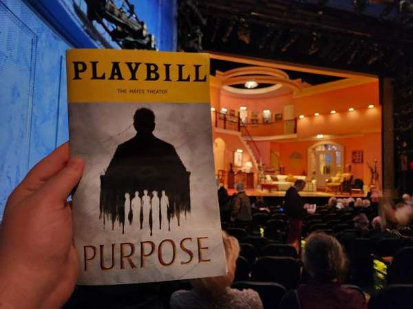 Hayes Theater, section: Orchestra L, row: N, seat: 9