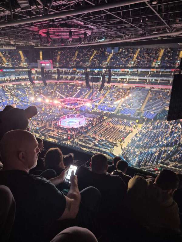 The O2, London, section: 422, row: G, seat: 987
