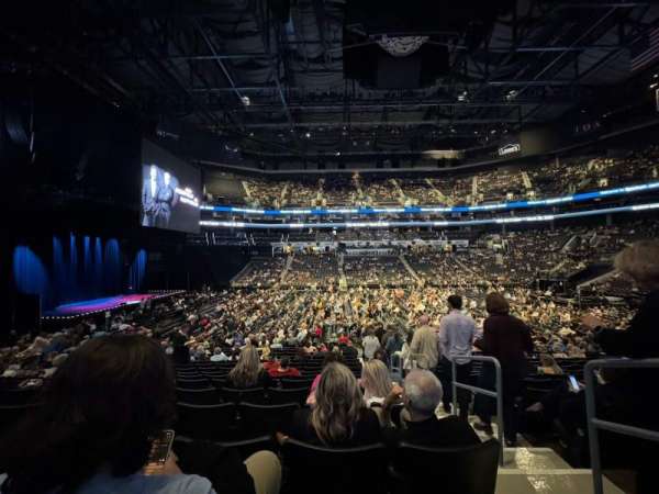 Spectrum Center, section: 106, row: Q, seat: 2