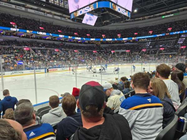 Enterprise Center, section: 118, row: H, seat: 10