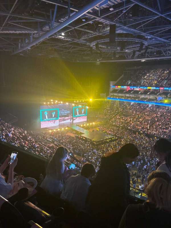 The O2, London, section: 406, row: C, seat: 596