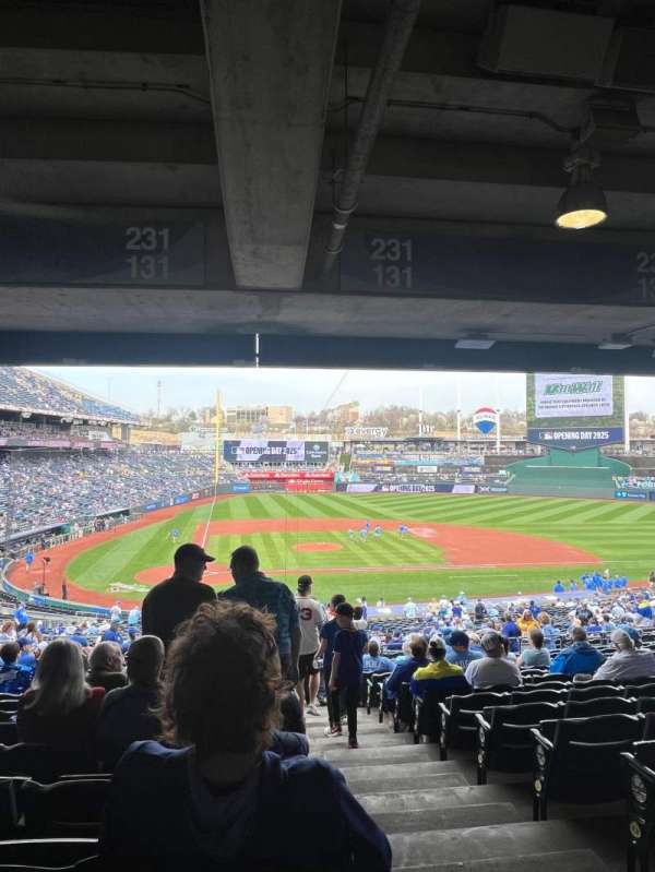 Kauffman Stadium, section: 231, row: RR, seat: 12