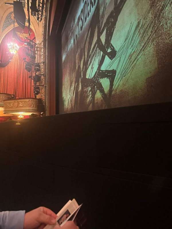 Bernard B. Jacobs Theatre, section: Orchestra R, row: A, seat: 6