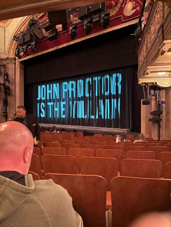 Booth Theatre, section: Orchestra R, row: K, seat: 10