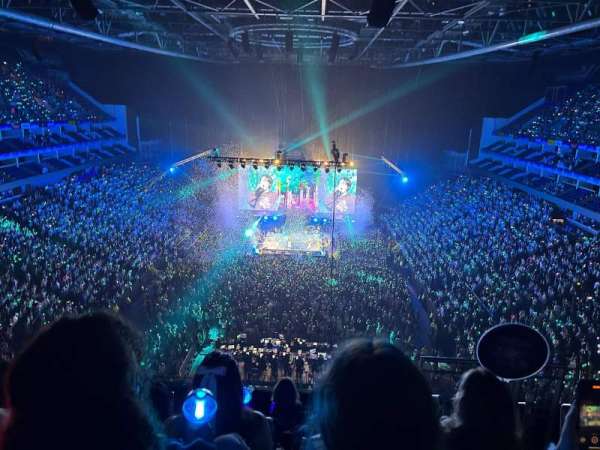 The O2, London, section: 412, row: G, seat: 728