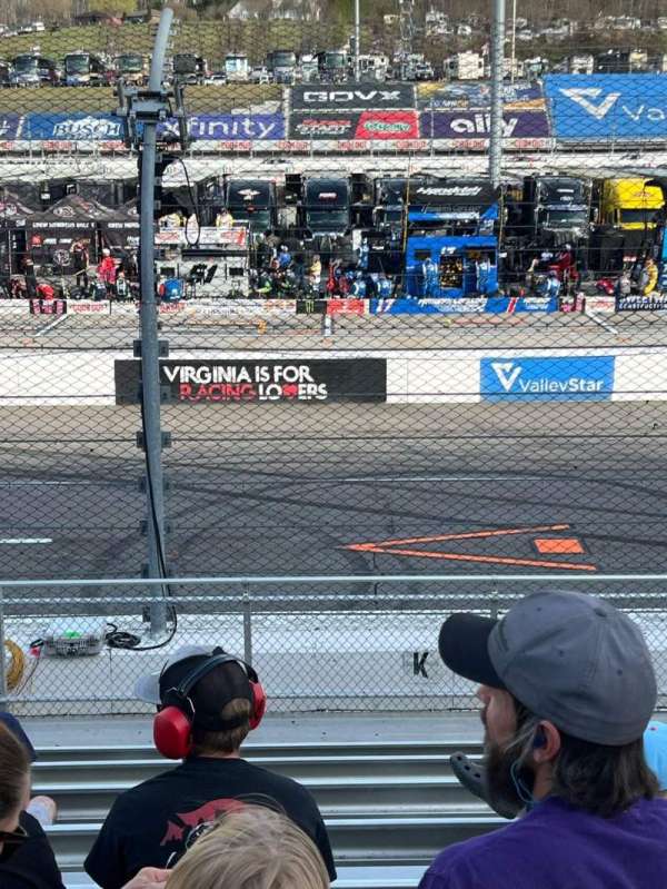 Martinsville Speedway, section: West Grandstand K, row: 9, seat: 17