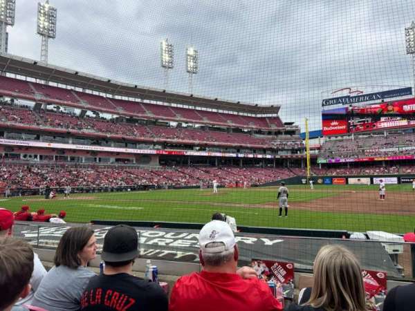 Great American Ball Park, section: 131, row: H, seat: 4