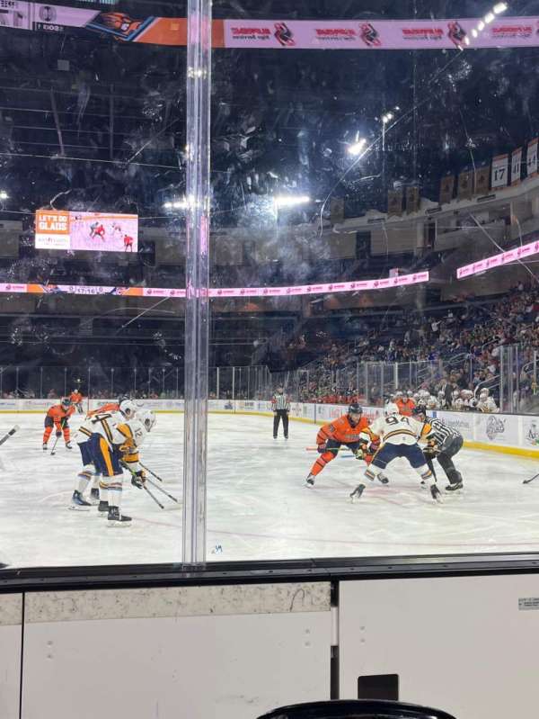 Gas South Arena, section: 100, row: A, seat: 3