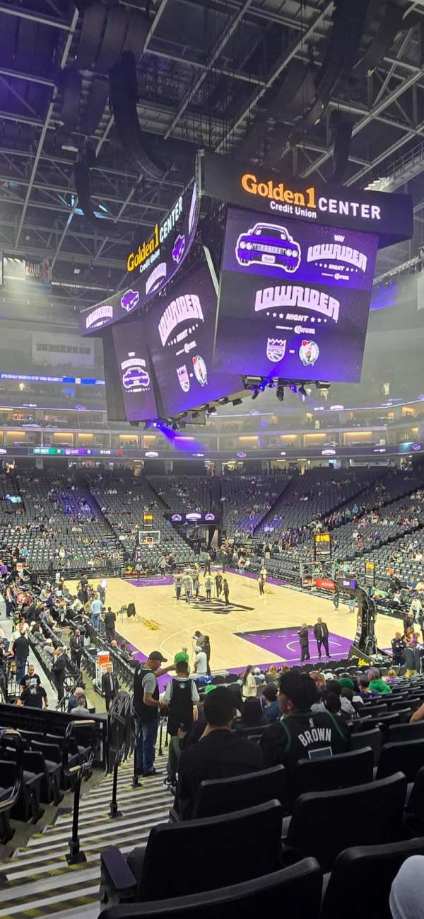 Golden 1 Center, section: 102, row: M, seat: 13