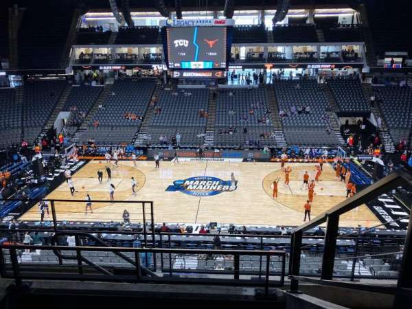Legacy Arena, section: 213, row: E, seat: 12
