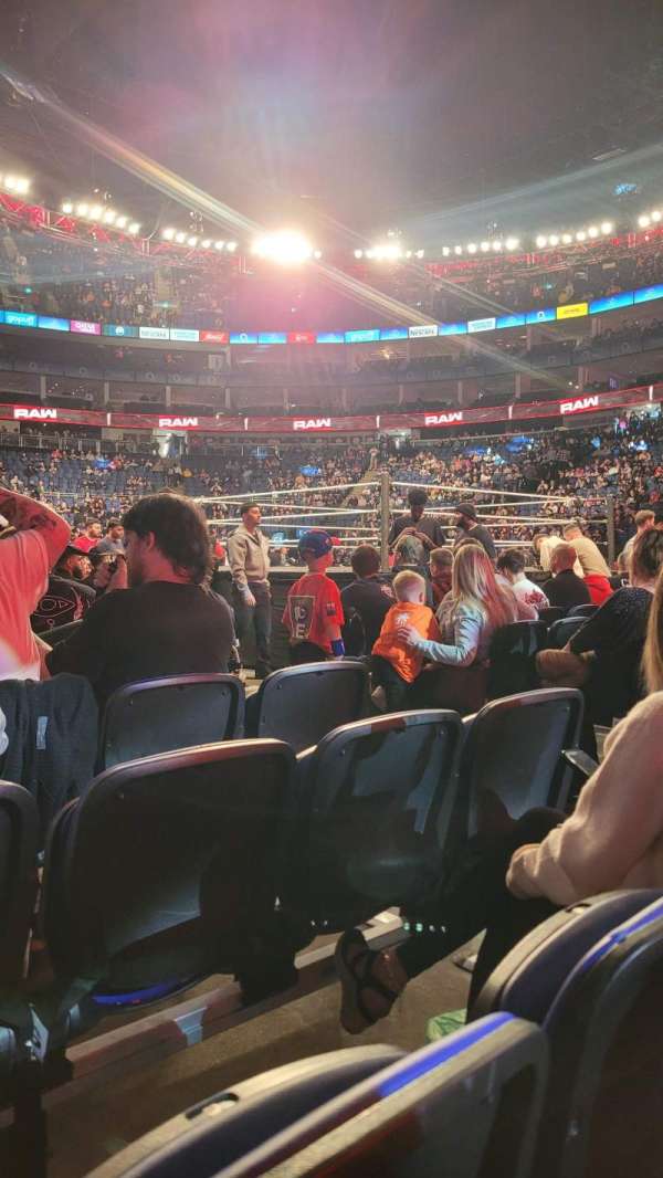 The O2, London, section: FLA2, row: E, seat: 53