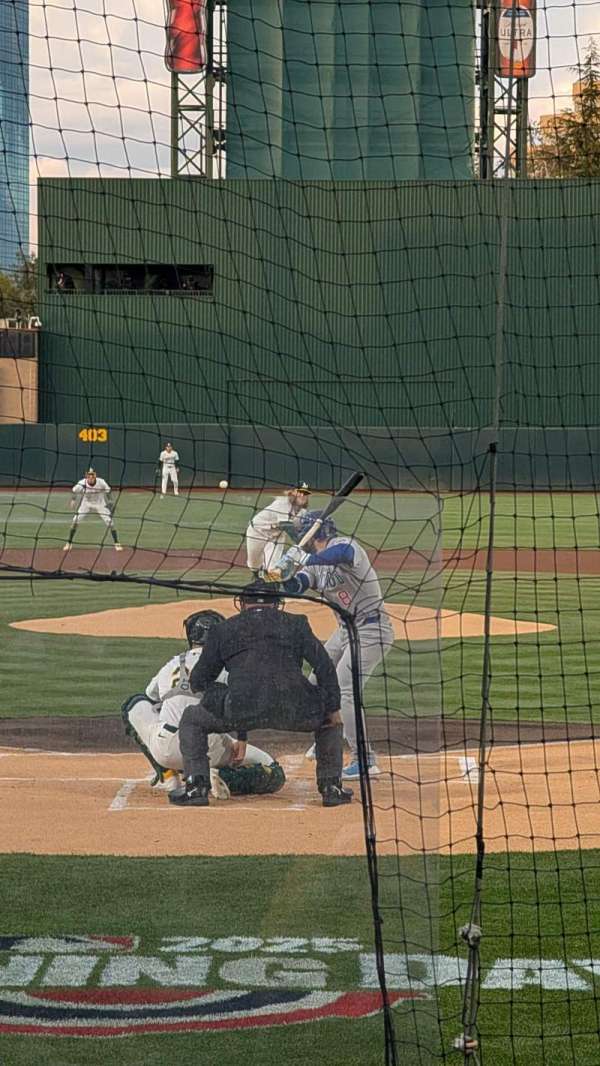 Sutter Health Park, section: 112, row: 4, seat: 4
