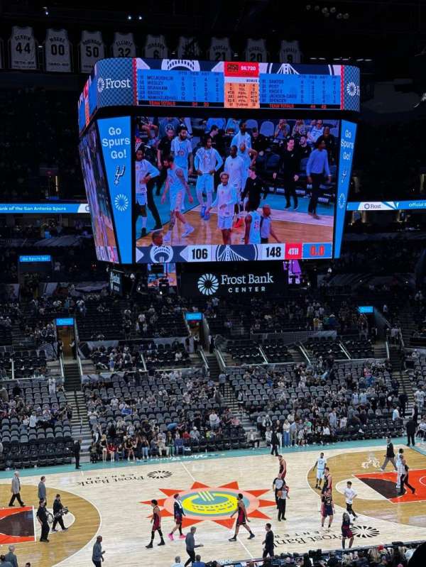 Frost Bank Center, section: 108, row: 34, seat: 7