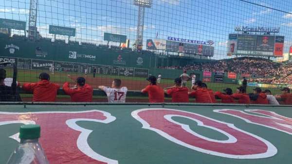 Fenway Park, section: Field Box 27, row: C, seat: 1