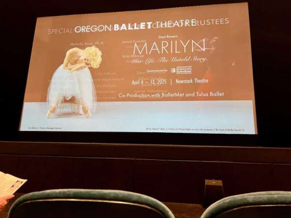 Newmark Theatre, section: Orchestra, row: B, seat: 18