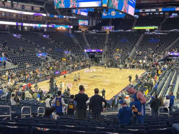 Chase Center, section: 108, row: 21, seat: 10