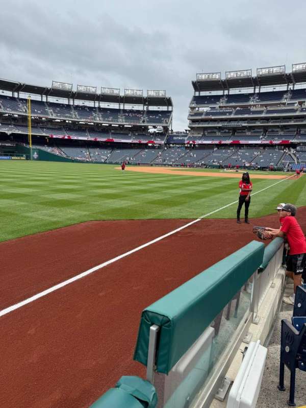 Nationals Park, section: 108, row: F, seat: 1