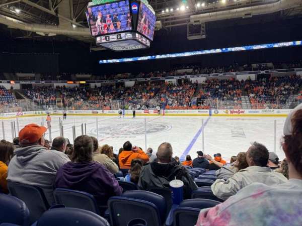 DCU Center, section: 107, row: A, seat: 5
