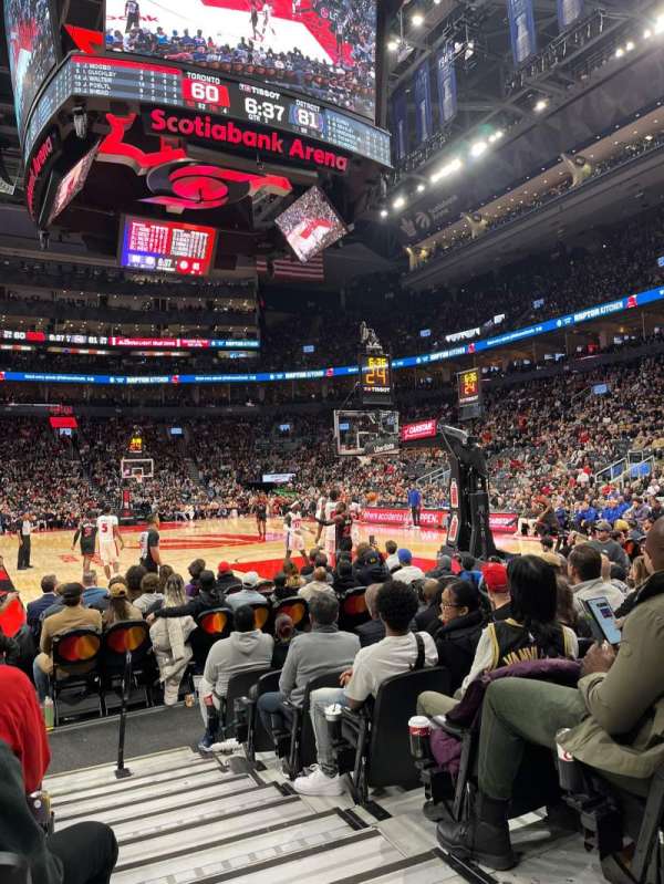 Scotiabank Arena, section: 104, row: 1, seat: 1