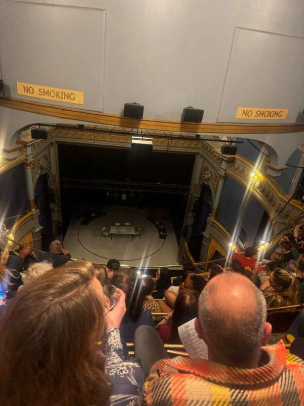 Harold Pinter Theatre, section: Balcony, row: f, seat: 15