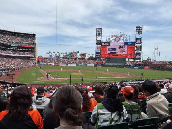 Oracle Park, section: 112, row: 27, seat: 11