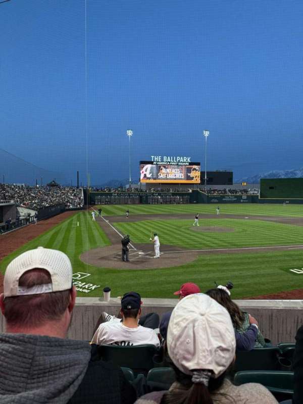 The Ballpark at America First Square, section: 109, row: 9, seat: 20
