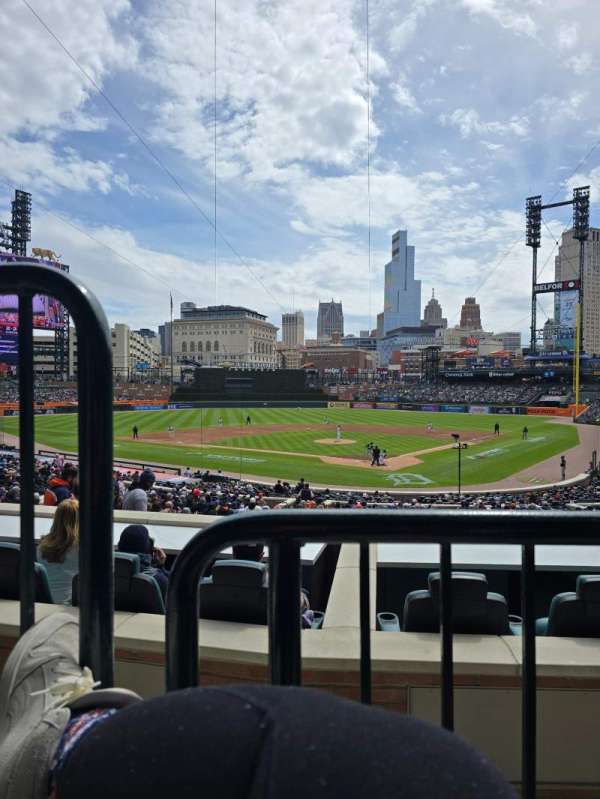 Comerica Park, section: 129A, row: A, seat: 4