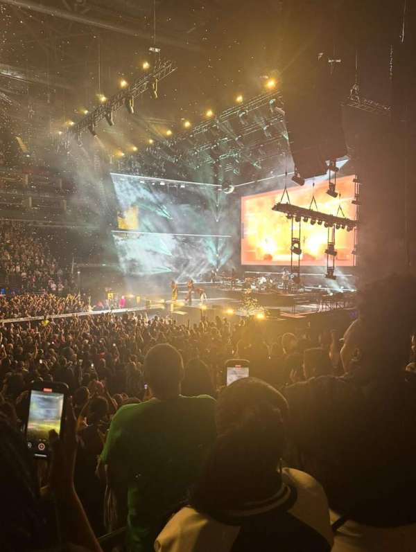 The O2, London, section: 112, row: K, seat: 365