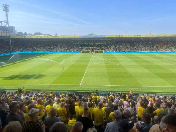 Carrow Road, section: K, row: AA, seat: 93
