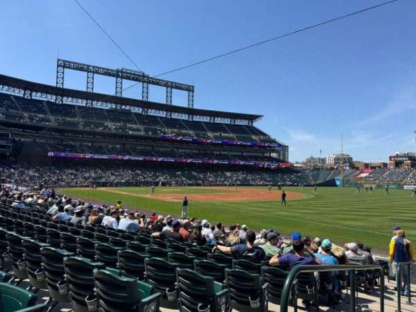 Coors Field, section: 116, row: 15, seat: 20