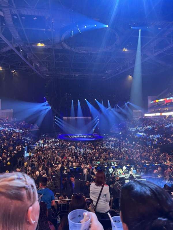 The O2, London, section: 106, row: W, seat: 286